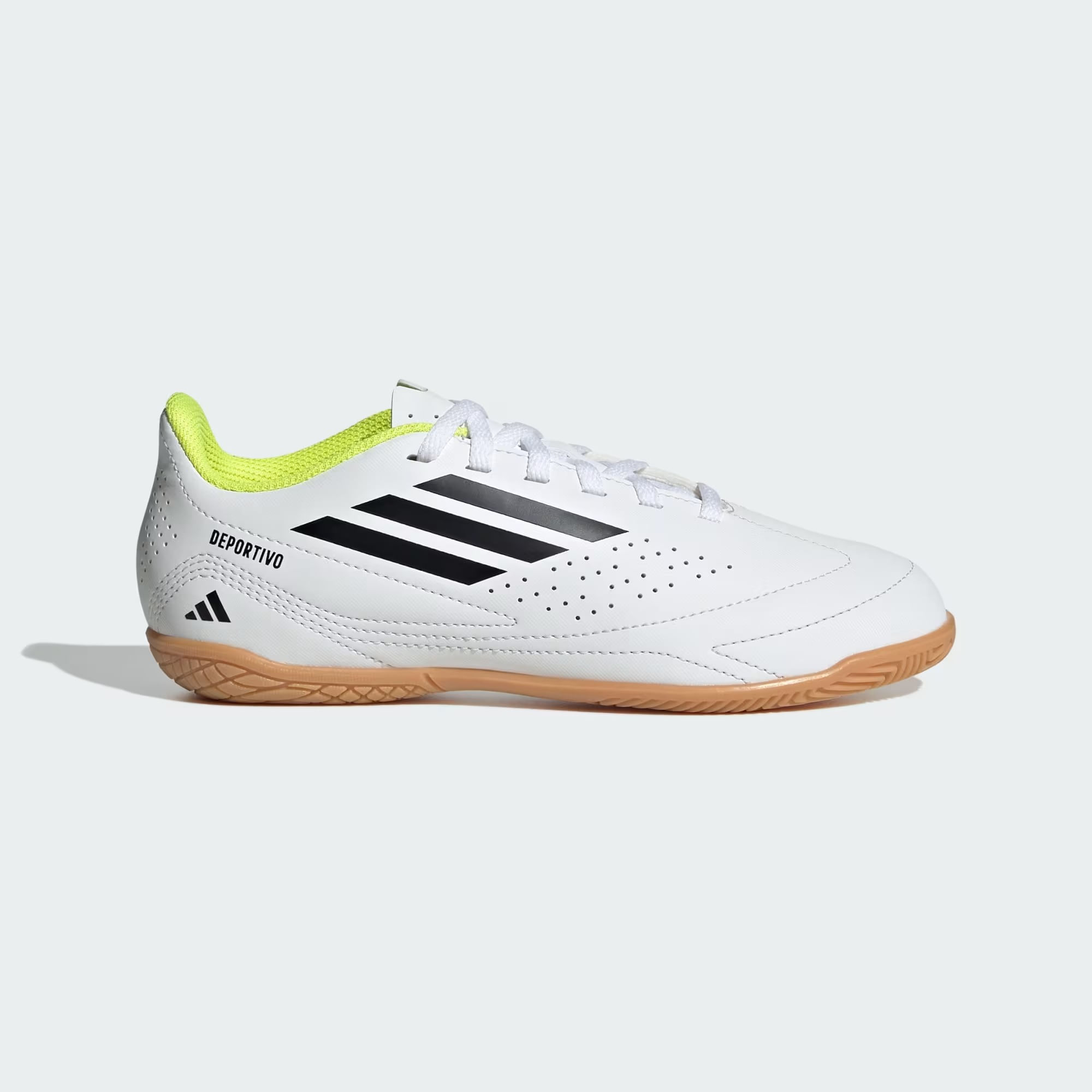 CHUTEIRA DEPORTIVO III JR IN JH8816 CLOUD WHITE / CORE BLACK / SOLAR YELLOW 36