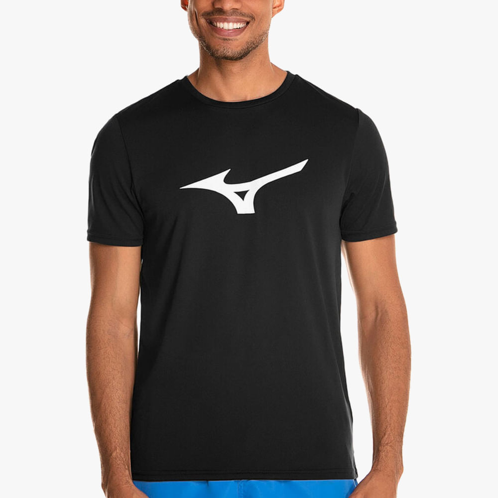 TSHIRT MIZUNO RUN SPARK M MIMSR4656 PRETO/BRANCO G