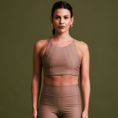 TOP NADADOR HALTER NECK 1000126974 70240-MARROM GG