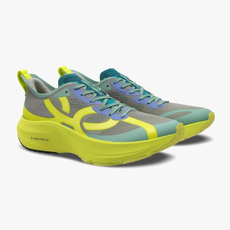 TENIS CORRE 4 43720366 CINZA/AMARELO/LIMAO 41