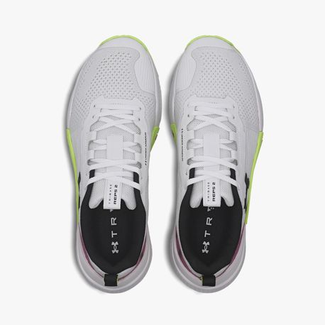TENIS UA TRIBASE REPS 2 6001204 WHITE/MORPHGREEN/BLACK 36