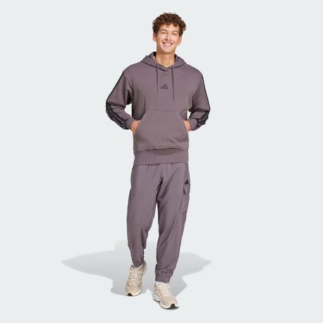 MOLETOM  M 3S FT HD JE6365 GRESTR/BLACK P
