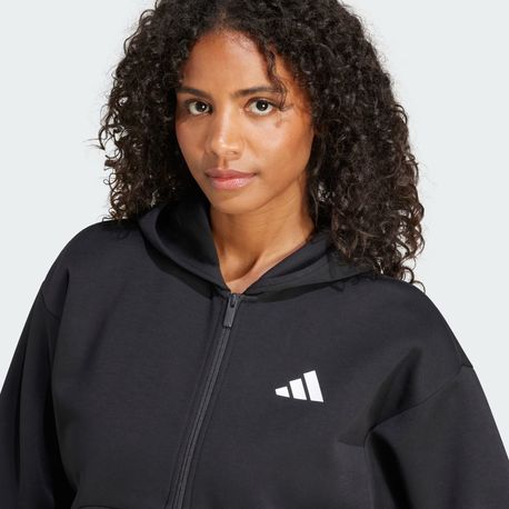 MOLETOM W FI 3S FZ HD JE0171 BLACK GG