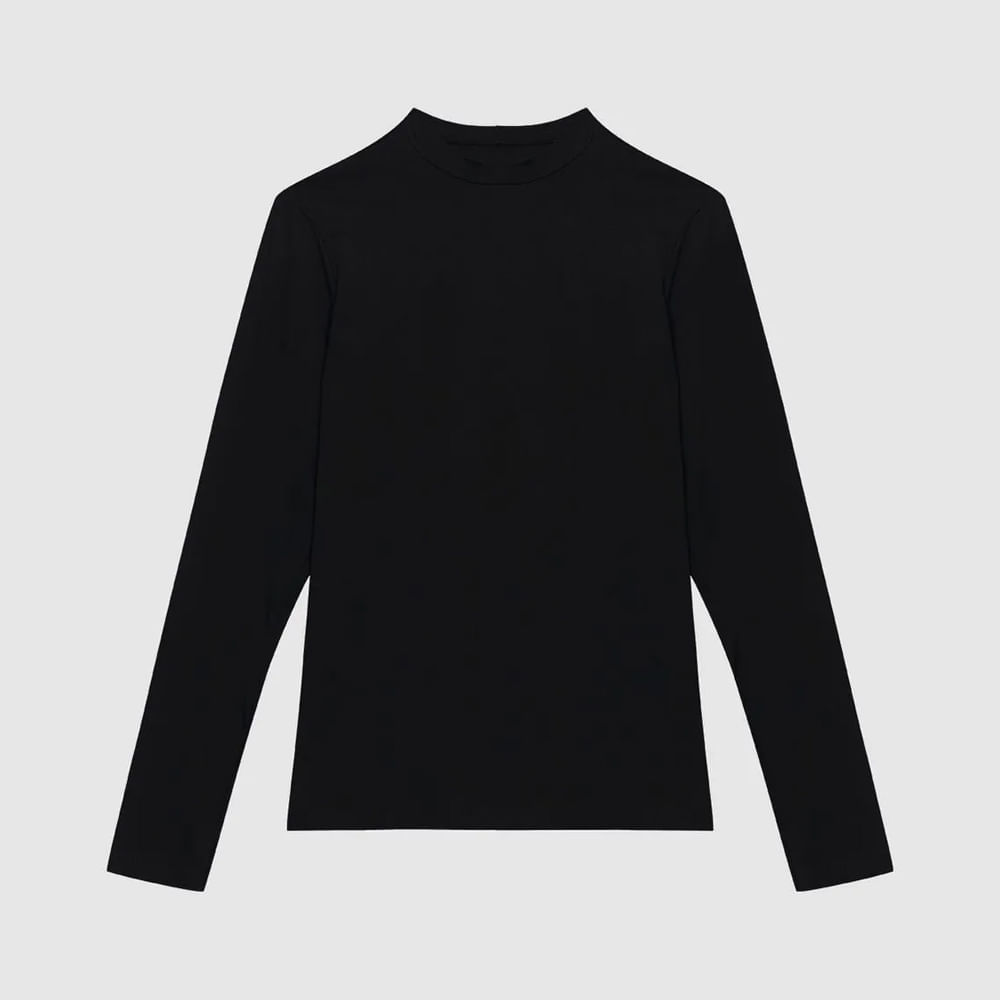 CAMISETA ML MASC 1000112035 PRETO GG