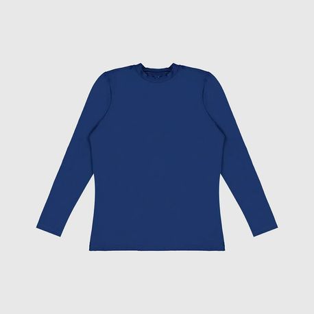 CAMISETA ML MASC 1000112035 AZUL GG