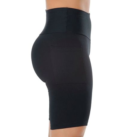 BERMUDA CICLISTA COM BOLSOS 129372 PRETO G