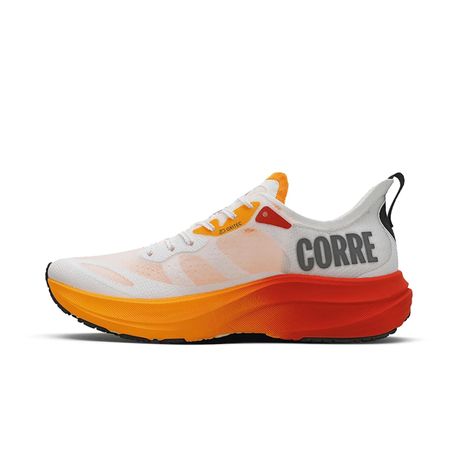 TENIS CORRE 4 43720366 BRANCO/LARANJA 44