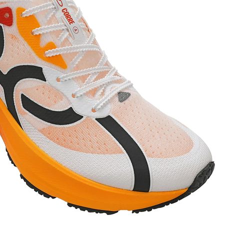 TENIS CORRE 4 43720366 BRANCO/LARANJA 44