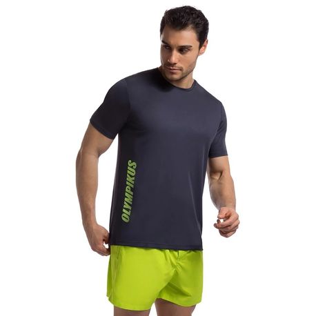 T-SHIRT BASIC LOGO MC M OBMST24643 MARINHO/LIMESURGE GG