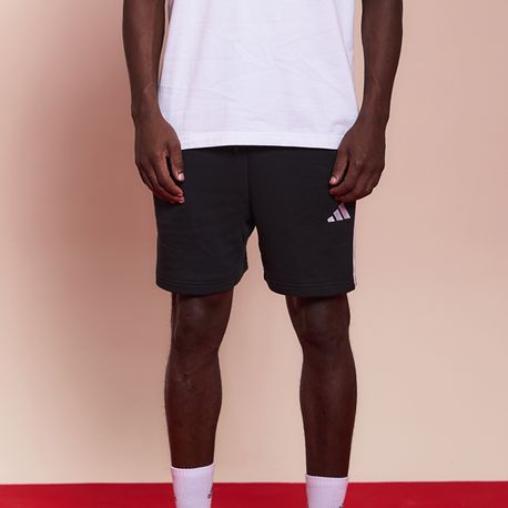 SHORT 3 STRIPES FRENCH TERRY JE6414 BLACK/WHITE GG