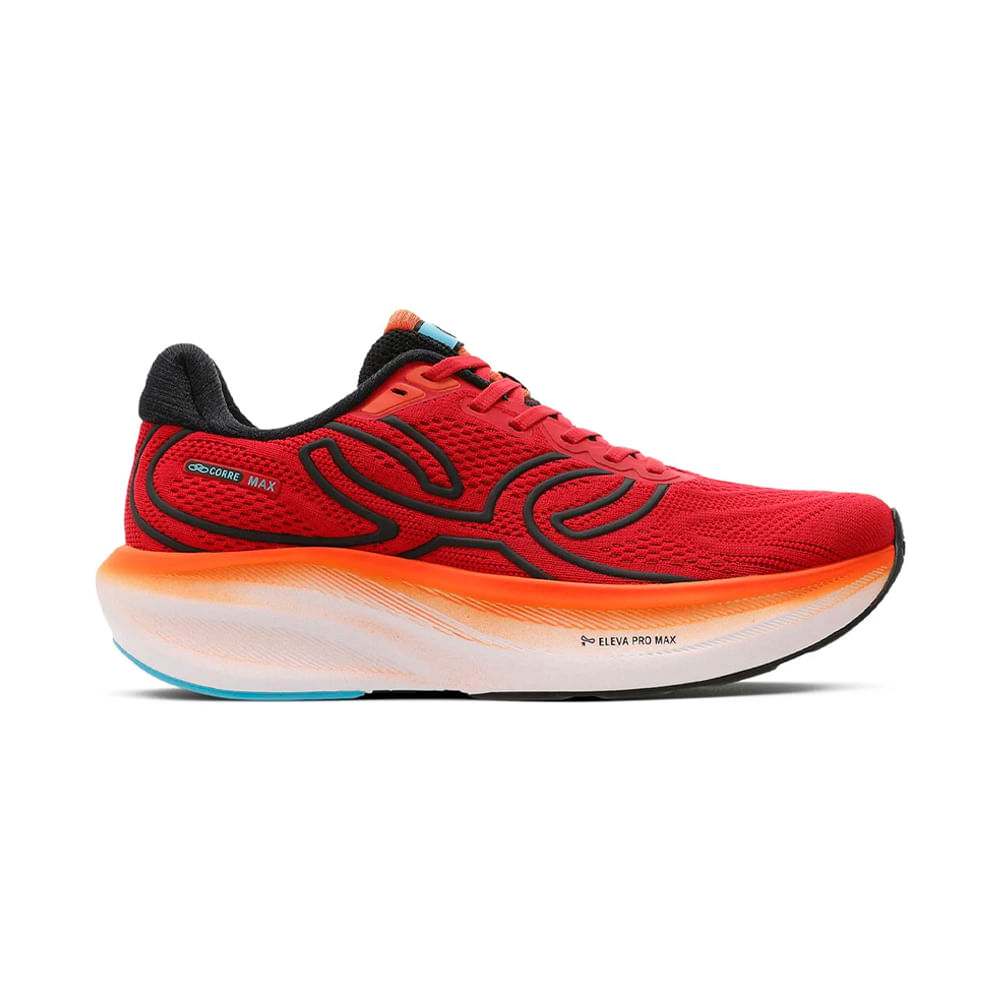 TENIS CORRE MAX 43758365 VERMELHO/PRETO 38