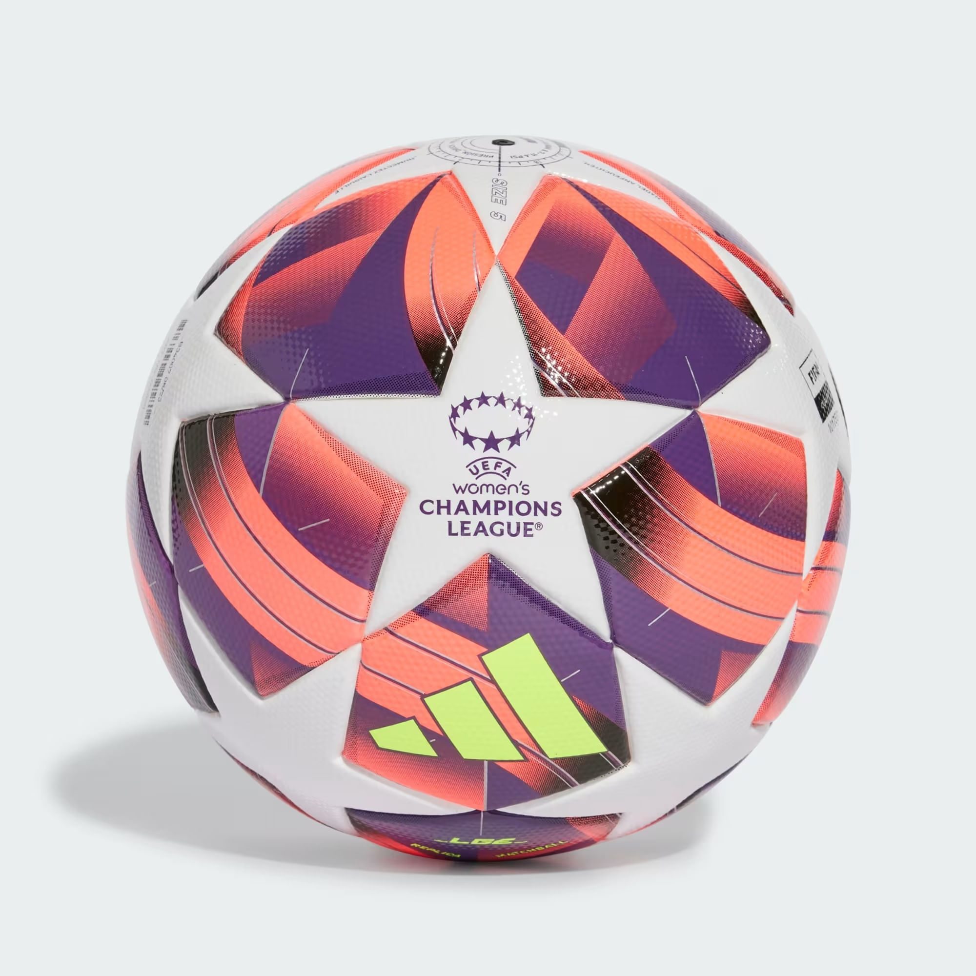 BOLA WUCL LEAGUE WOMEN IX4050 WHITE PURPLE ORANGE UNICO