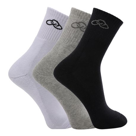 MEIA KIT CANO MEDIO C/3 OIMSA81922 BCO/PTO/MESCLA 39/44