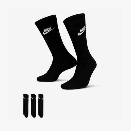 MEIAS U NK NSW EVERYDAY ESSENTIAL CREW 3 DX5025 010-BLACK (WHITE) M