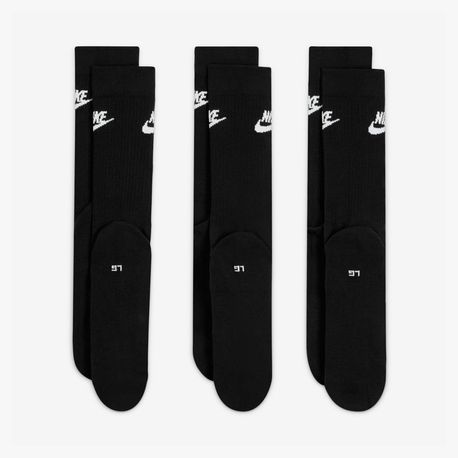 MEIAS U NK NSW EVERYDAY ESSENTIAL CREW 3 DX5025 010-BLACK (WHITE) M