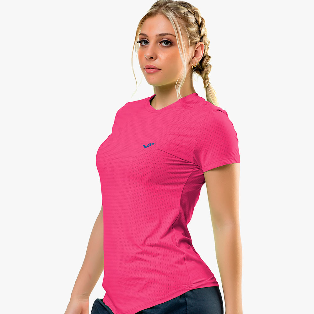 CAMISETA RUNNING 135362 ROSA FLUOR GG