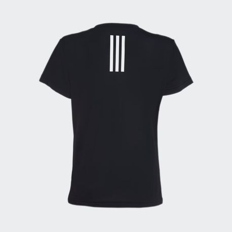 CAMISETA OWN THE RUN 3 LISTRAS JV6518 BLACK P