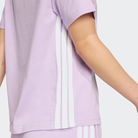 CAMISETA FEMININA 3 STRIPES JX7619 POWPLU/WHITE GG